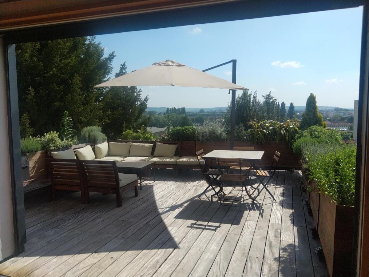 Maison D'Architecte Avec Vue Sur Sens Paron Extérieur photo