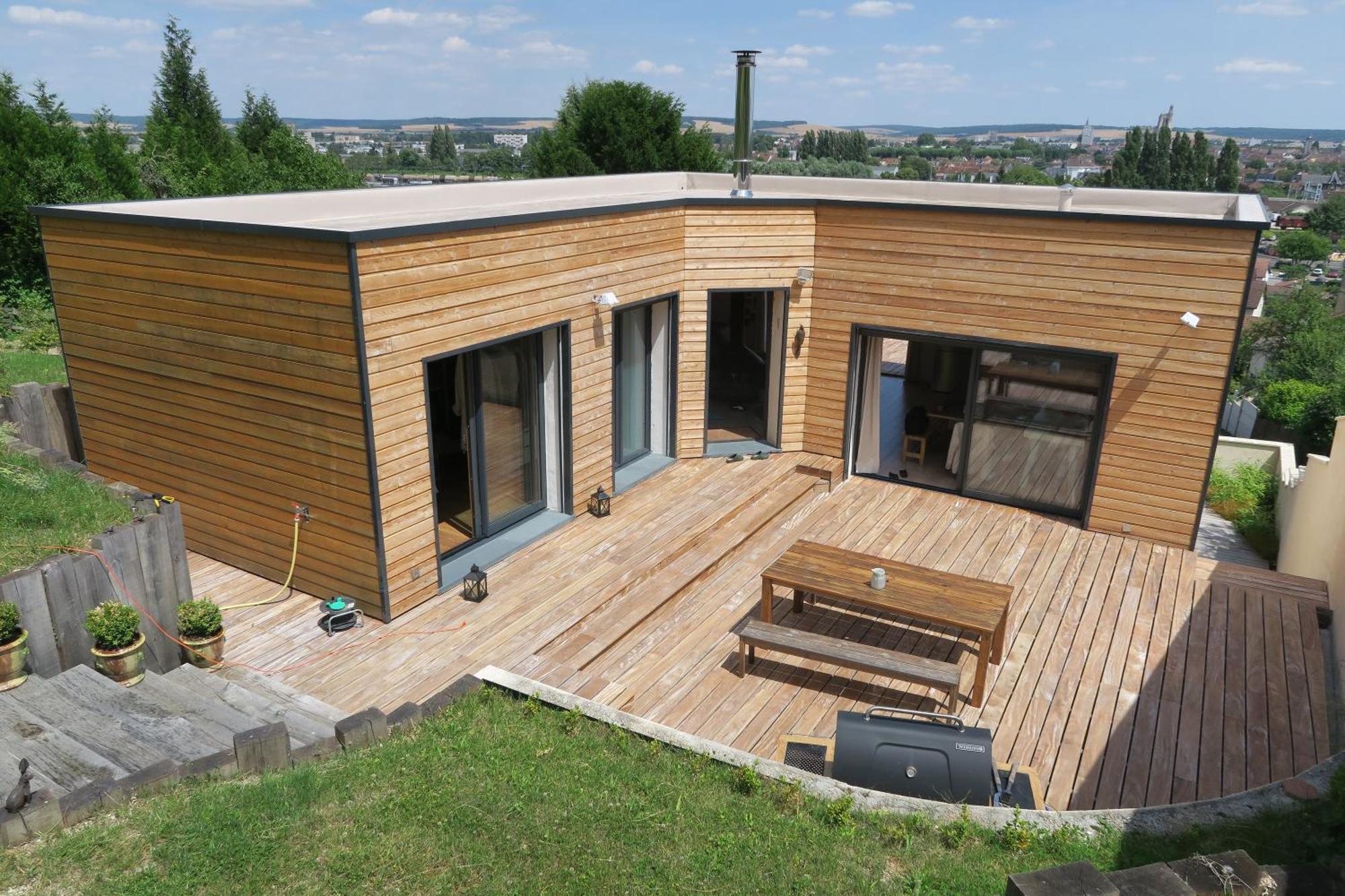 Maison D'Architecte Avec Vue Sur Sens Paron Extérieur photo